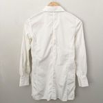 Chico's | Off White Button Down Collared dress Shirt Fitted | Size 0 (Small, 4) Photo 4