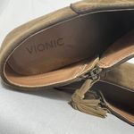Vionic Serena Ankle Boots Size 7.5 Greige Color Womens Tassled Zipper Photo 6