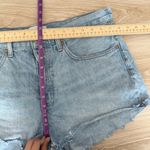 Aritzia Denim Forum 32 Ex Boyfriend Short Cut Off Light Wash Organic Cotton Photo 5