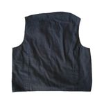 Vintage 90s denim Vest With plaid Lining 🔥 Photo 3