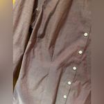 Eddie Bauer  Mauve Wrinkle-Free Stretch 3/4-Sleeve Button-Down Shirt‎ Size Small Photo 2
