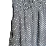 Modcloth  1X Plus Bordeaux Afterglow Grey Clip Dot V-Neck Midi Dress no belt Photo 8