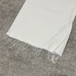 ZARA  Jeans Womens 4 Marine Raw Hem Wide Leg Pants White Boho High Rise Photo 2