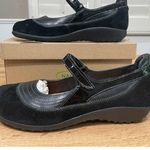 Naot Kirei Mary Jane Black Suede Leather Combo Size 10/11 US 41 EU NIB Versatile Photo 2