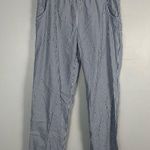 Lake two piece Poplin Piped Pants Set striped blue white size large Photo 7