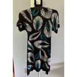 Heart Soul‎ Women's Black Peacock feather short sleeve above the knee Size Small Photo 5