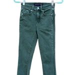 Veronica Beard Carly Kick Flare High Rise Jeans Olive Stone Stretch Size 23 Photo 0