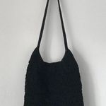 Crochet hobo shoulder bag black Photo 0
