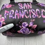 Robin Ruth  Bag San‎ Francisco California Handbag Purse Purple Rose Black Photo 6
