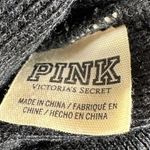 Victoria's Secret  PINK Snowflake Black Slouchy Beanie One Size Photo 5