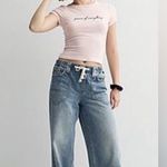 HARPER & IVY Womens Graphic Baby Tee Size Medium Juniors Pink New Photo 0