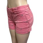 Vineyard Vines  Cotton Dayboard Pink Embroidered Blue Whale Print Shorts Womens 2 Photo 2