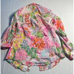 Lilly Pulitzer Vibrant Floral Button-Down Shirt Tropical Summer Blouse XS Photo 5