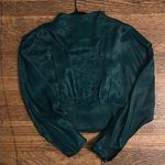 ZARA Emerald Green Silky Blouse! Photo 0