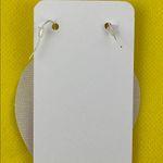 Handmade Silver Metallic Leaf Pinched Faux Leather Earrings Photo 1