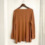 J.Jill  Womens Shirt Tunic Burnt Orange Embroidered Long Sleeve Size XL Tall Photo 1