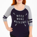 Awake  T-shirt blue & white graphic  small Photo 0