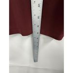Ann Taylor  Silk Short Sleeve Crew Neck Top Burgundy Women's M Photo 6