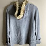 SO NWT  Wear it Declare junior cardigan with faux fur hoodie size large Photo 9