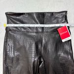 Spanx Shiny Black Croc-Embossed Faux Leather Leggings Size S/P New Photo 11