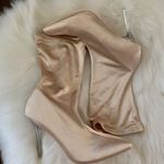 Mackin J Sheeny Nude Sock Gold Boots Bootie Shoe Size 8.5 Photo 5