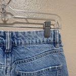 ZARA  sz 2 ripped Knee Jeans High Waist Distressed Denim Light Wash Casual Trendy Photo 6