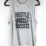 MINKPINK Move Womens Muscle Tee Top Hustle Muscle Success Sleeveless Gray S Photo 0