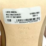 AQUA Sandals Woven Espadrille Block Heel Size 10B Open Toe Double Strap NEW Photo 5