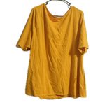 Ava & Viv  Yellow‎ Short Sleeve Top Photo 1