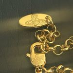 Vivienne Westwood *NEW*  Gold Necklace Planet Pendant and Chain with Box & Bag Photo 5