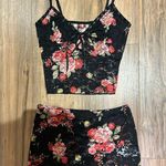 Edikted  Black and Pink Lace Floral Set Photo 2