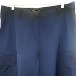 Theory NWT Hannon Navy Blue High Rise Ankle Cargo Pants Photo 3