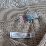 Free People Beach 100% Cotton Textured Tan Wide-Leg Knit Pants Natural Fibers Photo 1