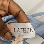 L'ATISTE L’atiste Floral Embroidered Appliqué Lace Dress Scalloped hem CutOut Party Glam Photo 7