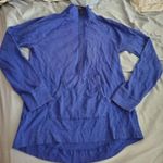 Caribbean Joe  Women's Shirt size Small Blue Long Sleeve Cotton Half-Zip Collared Photo 0