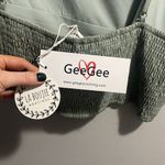 GeeGee  Bandeau Vneck Adjustable Strap Cropped Tank NWT Photo 5