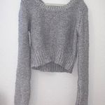 Gray Cropped Sweater Photo 0