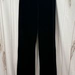 Vintage La Fete Women’s Medium Forest Green Flare Pull on Pants Velvet Photo 0