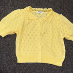 Double Zero  Yellow Knit Cardigan Photo 0