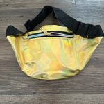 Gold Fanny Pack, One Size, Rainbow Zip Black Photo 1