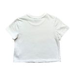 Forever 21 🔃 White Crew Neck Short Sleeve Crop Top Photo 1