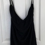 Grace Karin  women’s size 2XL plus size black shiny tank‎ top cross strap back Photo 0