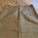 Vintage Lotus Soft Brown Leather Skirt Womens Size 8 80s Glam 90s Photo 1