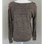 Urban Outfitters Ecote Intarsia Brown & Black Aztec Print Sweater Size Medium Photo 2