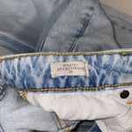 PacSun Stretch 90s Boyfriend High Rise Light Blue Denim Wash Raw Hem Jeans 25 Photo 1