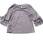 Skies Are Blue  Purple Heather Top Size Medium Photo 6