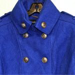 Black Rivet Blue Pea Coat / lined jacket / coat / pea coat / belted coat Photo 2