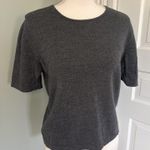 Lord & Taylor Italian Merino Wool Sweater Short Sleeve Grey Size Large Photo 0