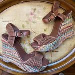 The Sak Brown Woven Rainbow Wedge Heels Photo 0