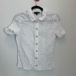 J.Crew  Smocked button-up shirt in cotton-blend voile size M Photo 1